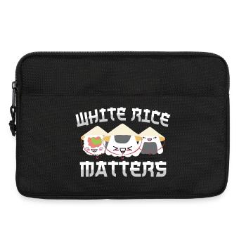 Le riz blanc est important - Sacoche pour ordinateur portable 13 pouces - noir - Devant