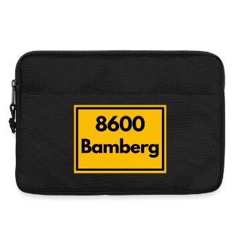 ANCIEN CODE POSTAL RETRO 8600 BAMBERG FRANKEN - Sacoche pour ordinateur portable 13 pouces - noir - Devant