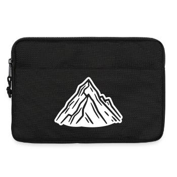 Montagnes Symbole des Alpes - Sacoche pour ordinateur portable 13 pouces - noir - Devant