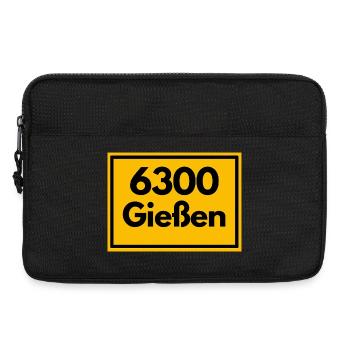 OLD POSTCODE ZIP CODE RETRO 6300 GIESSEN - Laptop bag 13" - black - Front
