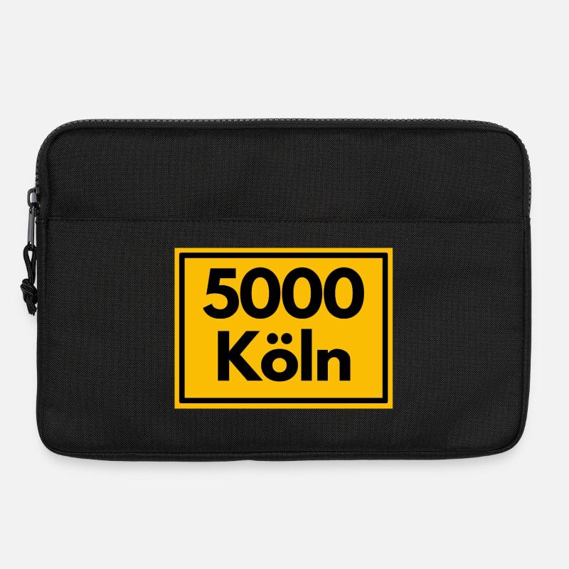 ALTE POSTLEITZAHL PLZ RETRO 5000  KÖLN - DOMSTADT  - Laptoptasche 13" - Schwarz
