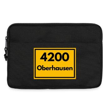 ANCIEN CODE POSTAL RETRO 4200 OBERHAUSEN RUHR - Sacoche pour ordinateur portable 13 pouces - noir - Devant