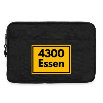 ALTE POSTLEITZAHL PLZ RETRO 4300 ESSEN - RUHRPOT - Laptoptasche 13" - Schwarz - Vorne