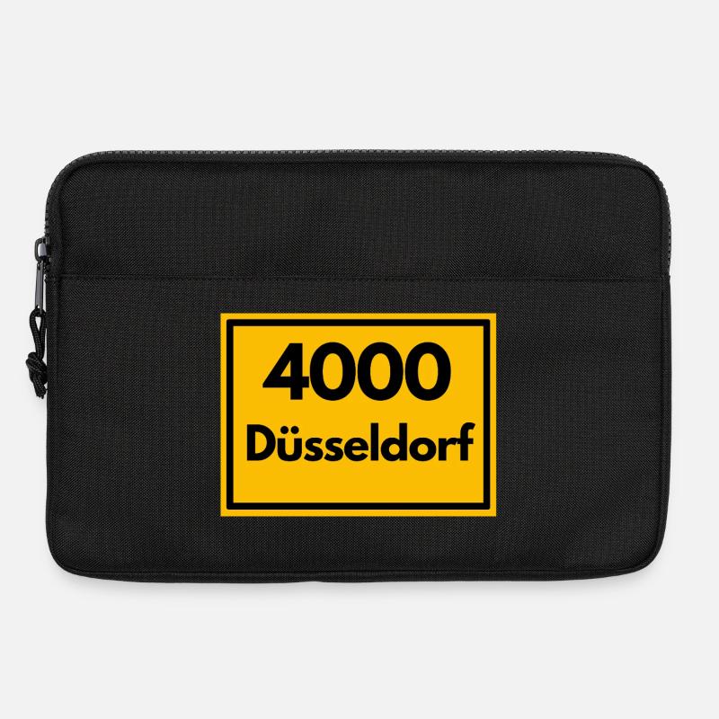 ALTE POSTLEITZAHL PLZ RETRO 4000 DÜSSELDORF - ALT - Laptoptasche 13" - Schwarz
