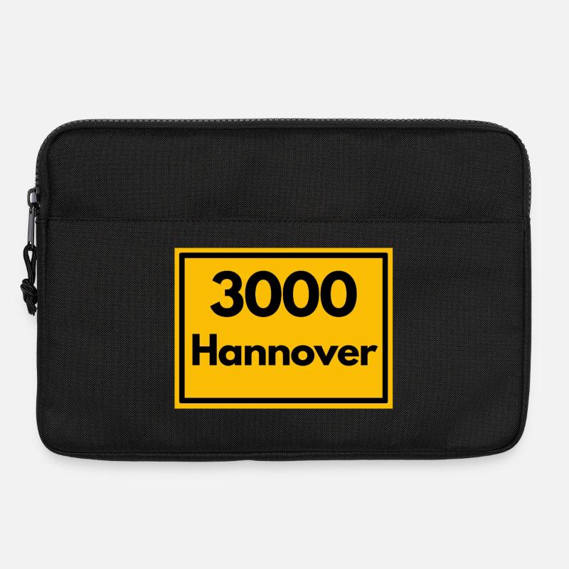 ALTE POSTLEITZAHL PLZ RETRO 3000 HANNOVER - Messe - Laptoptasche 13" - Schwarz