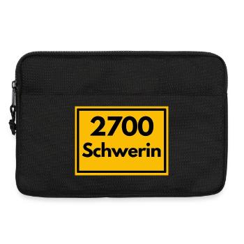 ANCIEN CODE POSTAL RÉTRO 2700 SCHWERIN SCHLOSS - Sacoche pour ordinateur portable 13 pouces - noir - Devant