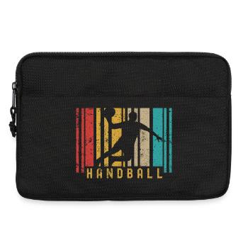 Passionnés de handball Sports de handball Joueurs de handball - Sacoche pour ordinateur portable 13 pouces - noir - Devant