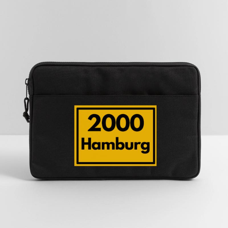 OLD POSTCODE POSTCODE RETRO 2000 HAMBURG - HAFEN Laptop bag 13"