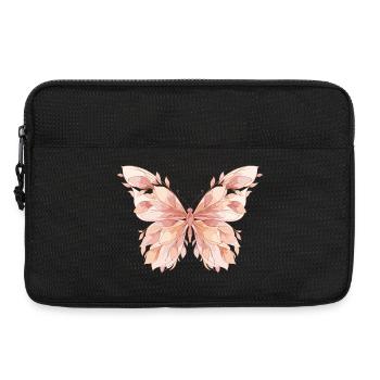 Pastel Wings Butterfly Pattern - Laptop bag 13" - black - Front