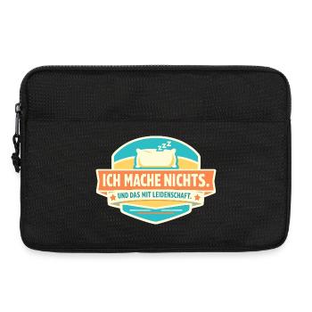 Ne rien faire avec passion - Sacoche pour ordinateur portable 13 pouces - noir - Devant