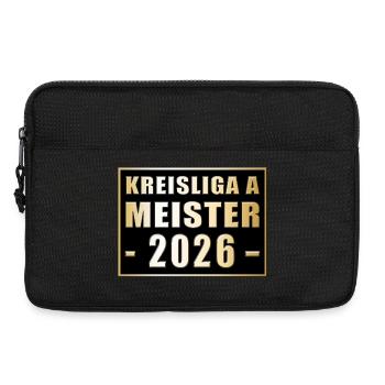 Meister der Kreisliga A 2026 - Laptoptasche 13" - Schwarz - Vorne