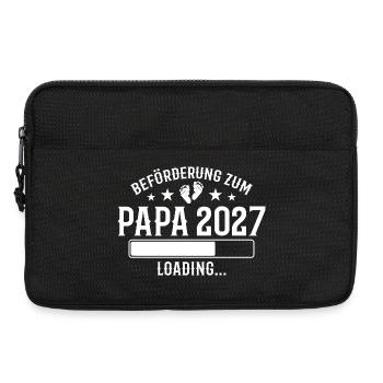 Dad-to-be 2027 Pregnancy Announcement - Laptop bag 13" - black - Front