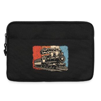 Railway Steam locomotive Locomotive Model railway Train - Laptop bag 13" - black - Front