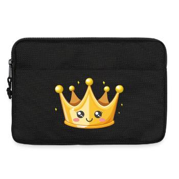 Illustration de la couronne d’or de Kawaii - Sacoche pour ordinateur portable 13 pouces - noir - Devant
