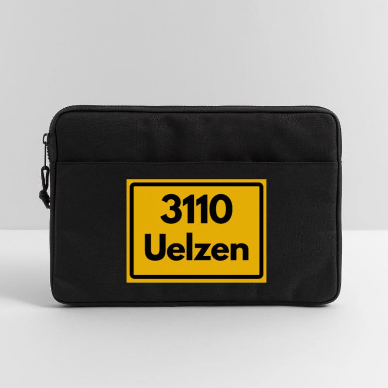 OLD POSTCODE ZIP CODE 3110 UELZEN HUNDERTWASSER Laptop bag 13"