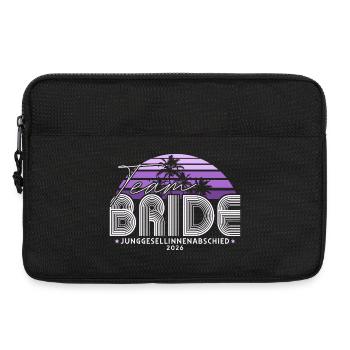 Team Braut Junggesellinnenabschied JGA 2026 - Laptoptasche 13" - Schwarz - Vorne