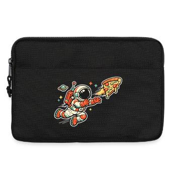 Astronaut auf Pizzajagd - Laptoptasche 13" - Schwarz - Vorne