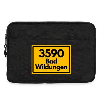 ALTE POSTLEITZAHL PLZ RETRO 3590 BAD WILDUNGEN  - Laptoptasche 13" - Schwarz - Vorne