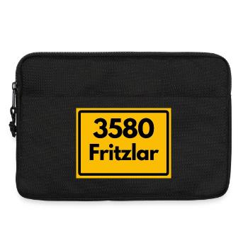 ALTE POSTLEITZAHL PLZ RETRO 3580 FRITZLAR DOMFACH - Laptoptasche 13" - Schwarz - Vorne