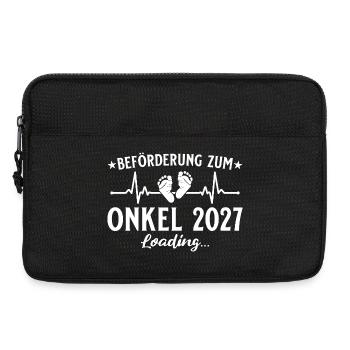 Beförderung zum Onkel 2027 Loading Geschenk - Laptoptasche 13" - Schwarz - Vorne