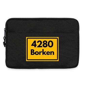 ALTE POSTLEITZAHL PLZ RETRO 4280 BORKEN FÜNFTÜRME - Laptoptasche 13" - Schwarz - Vorne