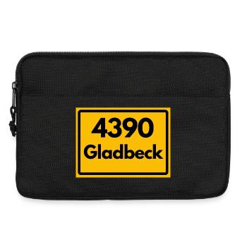 ALTE POSTLEITZAHL PLZ RETRO  4390 GLADBECK – NRW - Laptoptasche 13" - Schwarz - Vorne