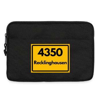 ALTE POSTLEITZAHL PLZ RETRO 4350 RECKLINGHAUSEN  - Laptoptasche 13" - Schwarz - Vorne