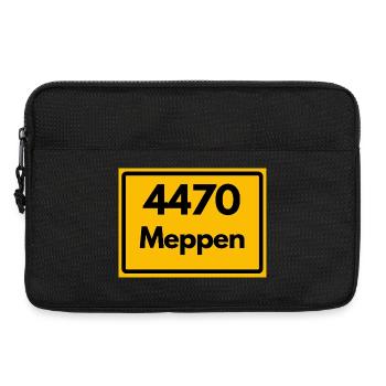 ALTE POSTLEITZAHL PLZ RETRO  4470 MEPPEN  - Laptoptasche 13" - Schwarz - Vorne