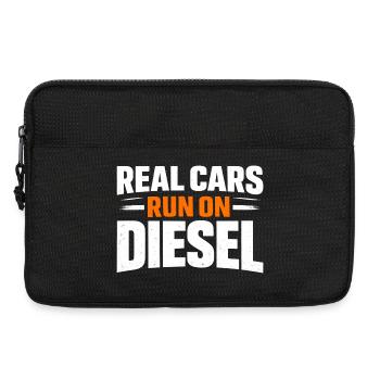 Real Cars Run on Diesel - Laptop bag 13" - black - Front