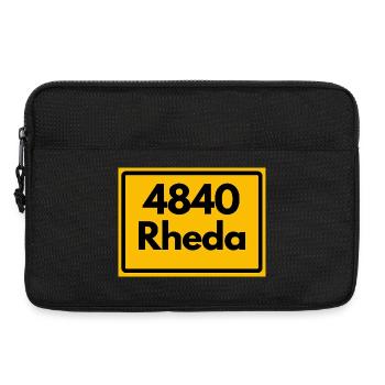 ALTE POSTLEITZAHL PLZ RETRO 4840 RHEDA  - Laptoptasche 13" - Schwarz - Vorne
