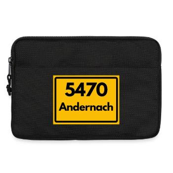 ALTE POSTLEITZAHL PLZ RETRO 5470 ANDERNACH - Laptoptasche 13" - Schwarz - Vorne