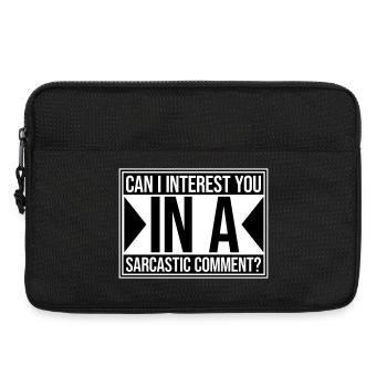 Can I Interest You In A Sarcastic Comment Lustig - Laptop bag 13" - black - Front