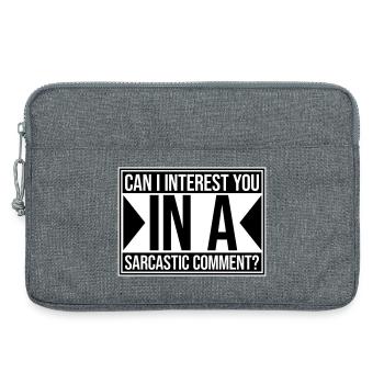 Can I Interest You In A Sarcastic Comment Lustig - Laptop bag 13" - heather grey - Front
