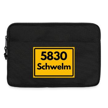 ALTE POSTLEITZAHL PLZ RETRO 5830 SCHWELM - Laptoptasche 13" - Schwarz - Vorne