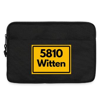 ALTE POSTLEITZAHL PLZ RETRO 5810 WITTEN - Laptoptasche 13" - Schwarz - Vorne