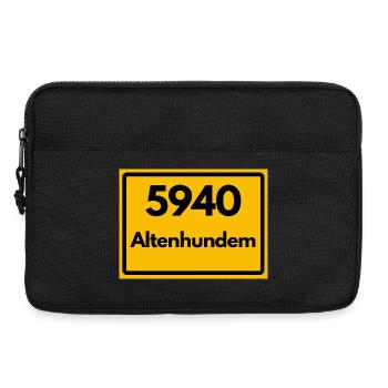 ALTE POSTLEITZAHL PLZ RETRO 5940 ALTENHUNDEM - Laptoptasche 13" - Schwarz - Vorne