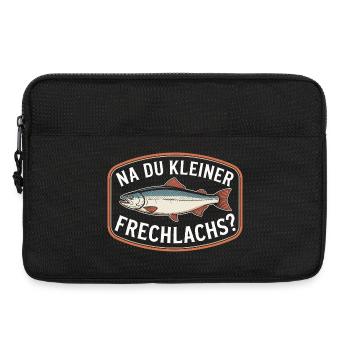 Na Du Kleiner Frechlachs Gamer Lachs Meme Zocker - Laptoptasche 13" - Schwarz - Vorne