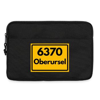 ALTE POSTLEITZAHL PLZ RETRO 6370 OBERURSEL HEIMAT - Laptoptasche 13" - Schwarz - Vorne