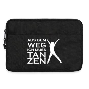 Aus dem Weg ich muss tanzen - Laptoptasche 13" - Schwarz - Vorne
