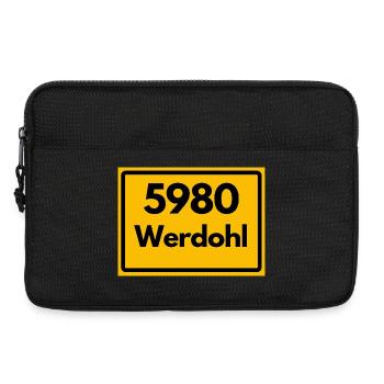 ANCIEN CODE POSTAL RÉTRO 5980 WERDOHL HEIMAT - Sacoche pour ordinateur portable 13 pouces - noir - Devant