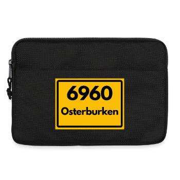 ALTE POSTLEITZAHL PLZ RETRO 6960 OSTERBURKEN BW - Laptoptasche 13" - Schwarz - Vorne