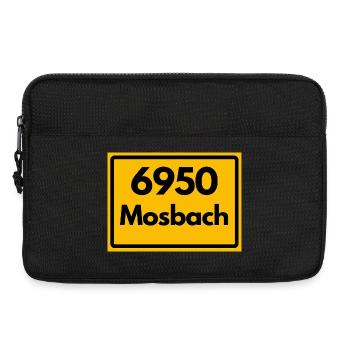 ALTE POSTLEITZAHL PLZ RETRO 6950 MOSBACH HEIMAT BW - Laptoptasche 13" - Schwarz - Vorne