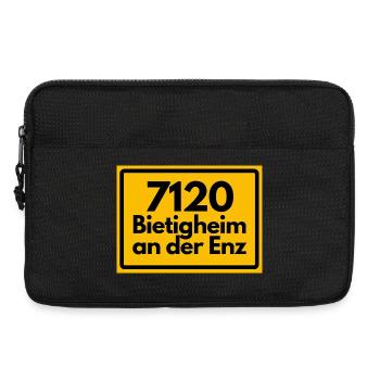 ALTE POSTLEITZAHL PLZ 7120 BIETIGHEIM AN DER ENZ - Laptoptasche 13" - Schwarz - Vorne