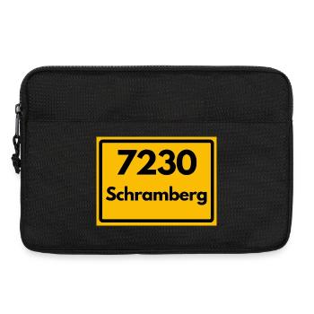 ALTE POSTLEITZAHL PLZ RETRO 7230 SCHRAMBERG HEIMAT - Laptoptasche 13" - Schwarz - Vorne