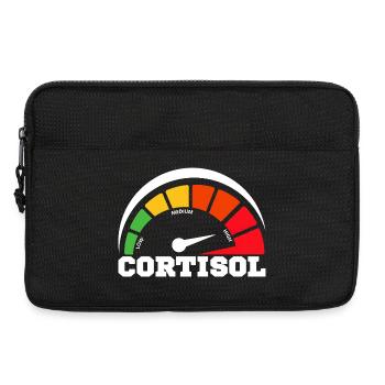 Funny Low cortisol Hilarious Stress Free Cortisol - Sacoche pour ordinateur portable 13 pouces - noir - Devant