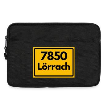 ALTE POSTLEITZAHL PLZ RETRO 7850 LÖRRACH HEIMAT - Laptoptasche 13" - Schwarz - Vorne