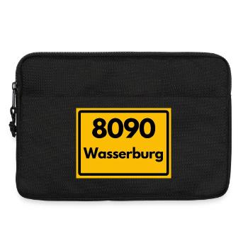 ALTE POSTLEITZAHL PLZ RETRO 8090 WASSERBURG HEIMAT - Laptoptasche 13" - Schwarz - Vorne
