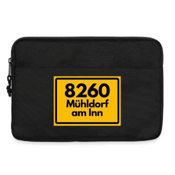 ALTE POSTLEITZAHL PLZ RETRO 8260 MÜHLDORF AM INN  - Laptoptasche 13" - Schwarz - Vorne