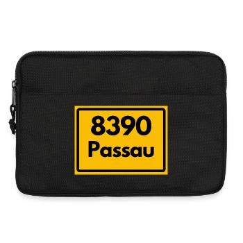 ALTE POSTLEITZAHL PLZ RETRO 8390 PASSAU HEIMAT - Laptoptasche 13" - Schwarz - Vorne