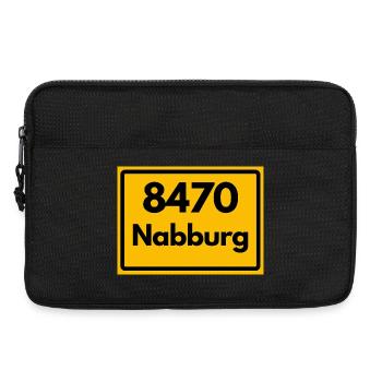 ALTE POSTLEITZAHL PLZ RETRO 8470 NABBURG HEIMAT - Laptoptasche 13" - Schwarz - Vorne